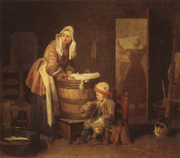 jean-Baptiste-Simeon Chardin The Washerwoman oil painting picture